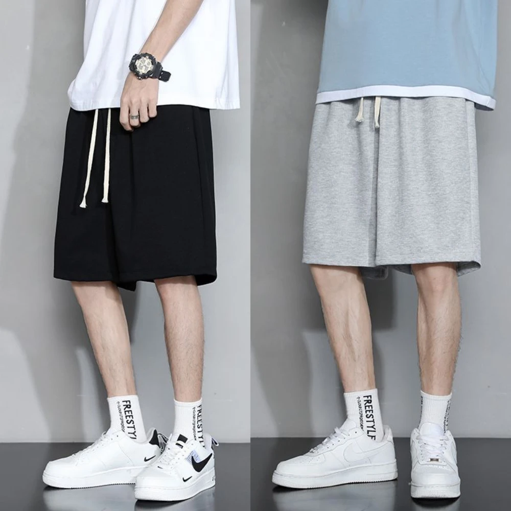 

Summer Thin Men's Casual Shorts, High-quality Loose Large-sized Capri Pants, Versatile for Both Men and Women's Daily Wear