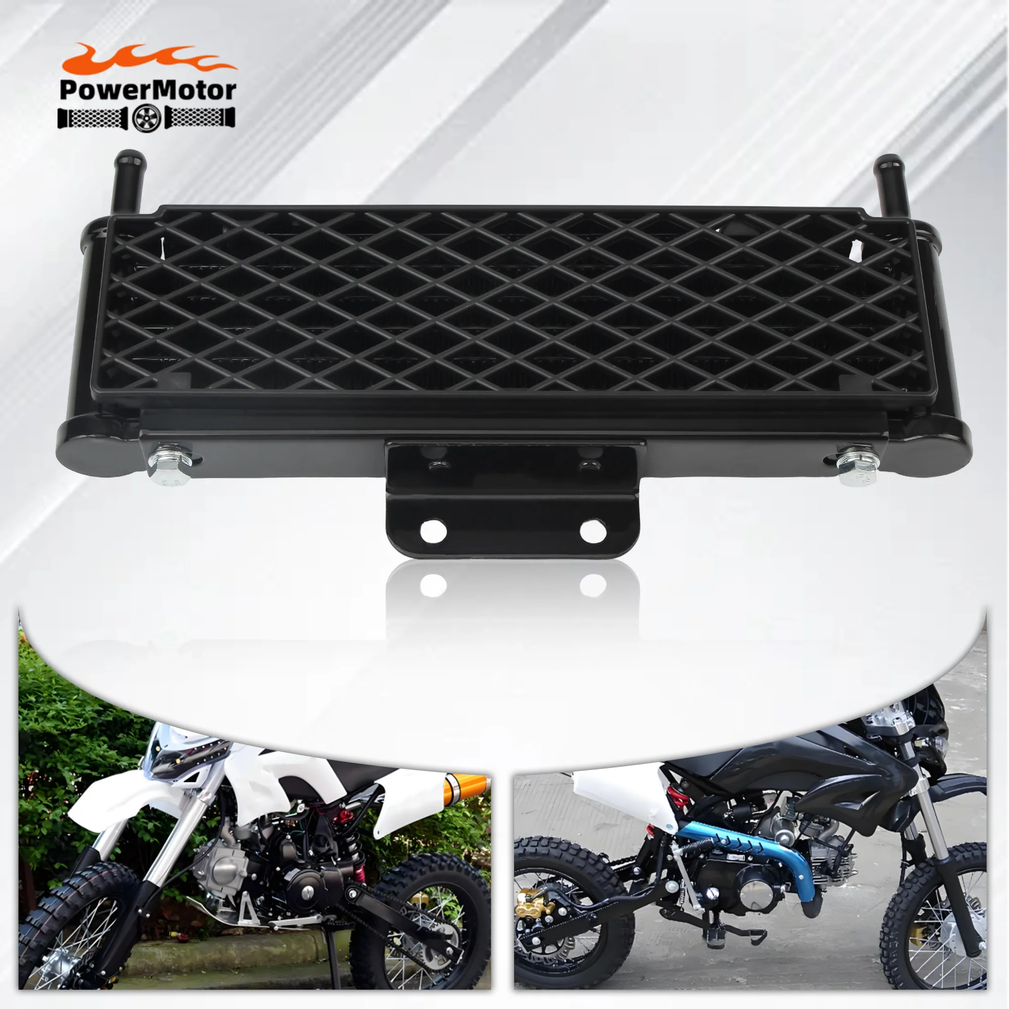 

Motorcycle 4 Row Oil Radiator Universal Oil Cooler M8 For KTM 50cc to 125cc For Honda Kawasaki Enduro Motocross Accessories