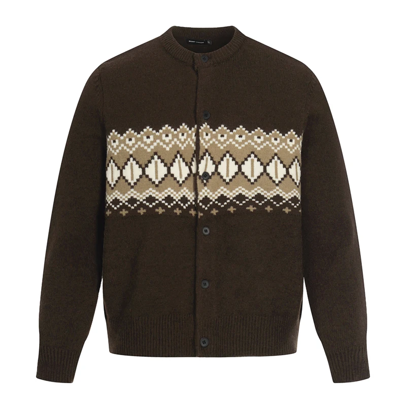 

Men Korean Streetwear Vintage Fashion Casual Short Sweater Cardigan Knitwear Jumpers Jacket Tops Unisex Diamond Knitted Sweater