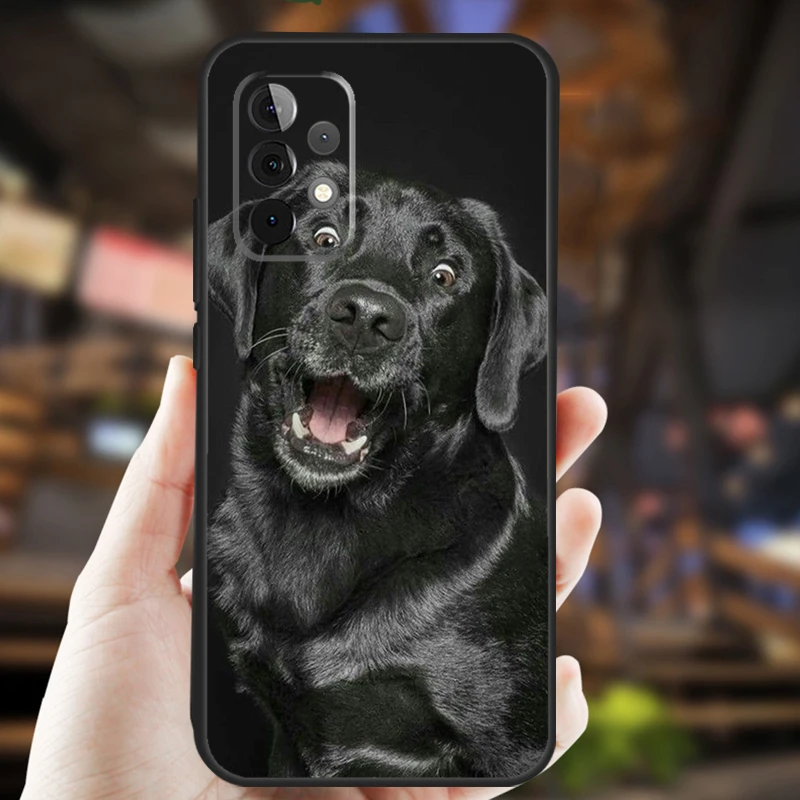 Capa de cachorro Labrador para Samsung Galaxy A13 A23 A33 A53 A73 A14 A34 A54 A12 A22 A32 A52 A72 A51 A71 Capa