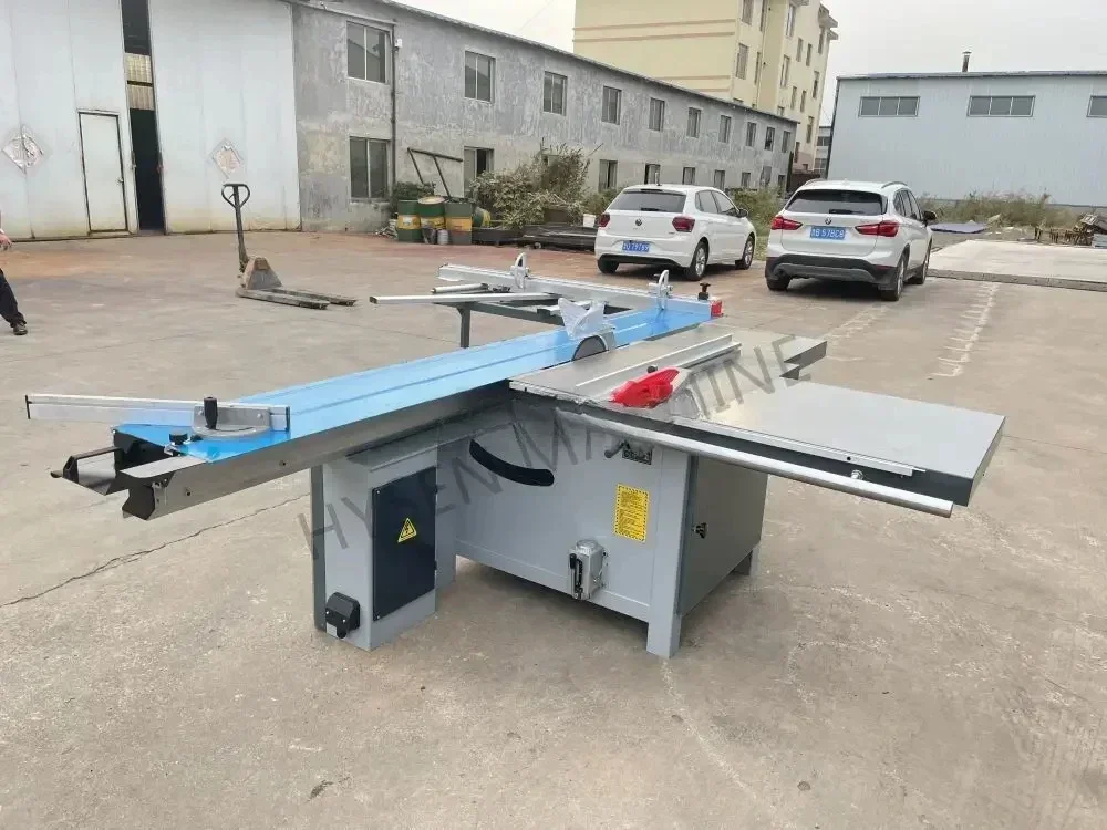 Large Ruler Fence Sliding Table Saw Spare Parts Woodworking Machinery for Garment Shops Building Material Electric