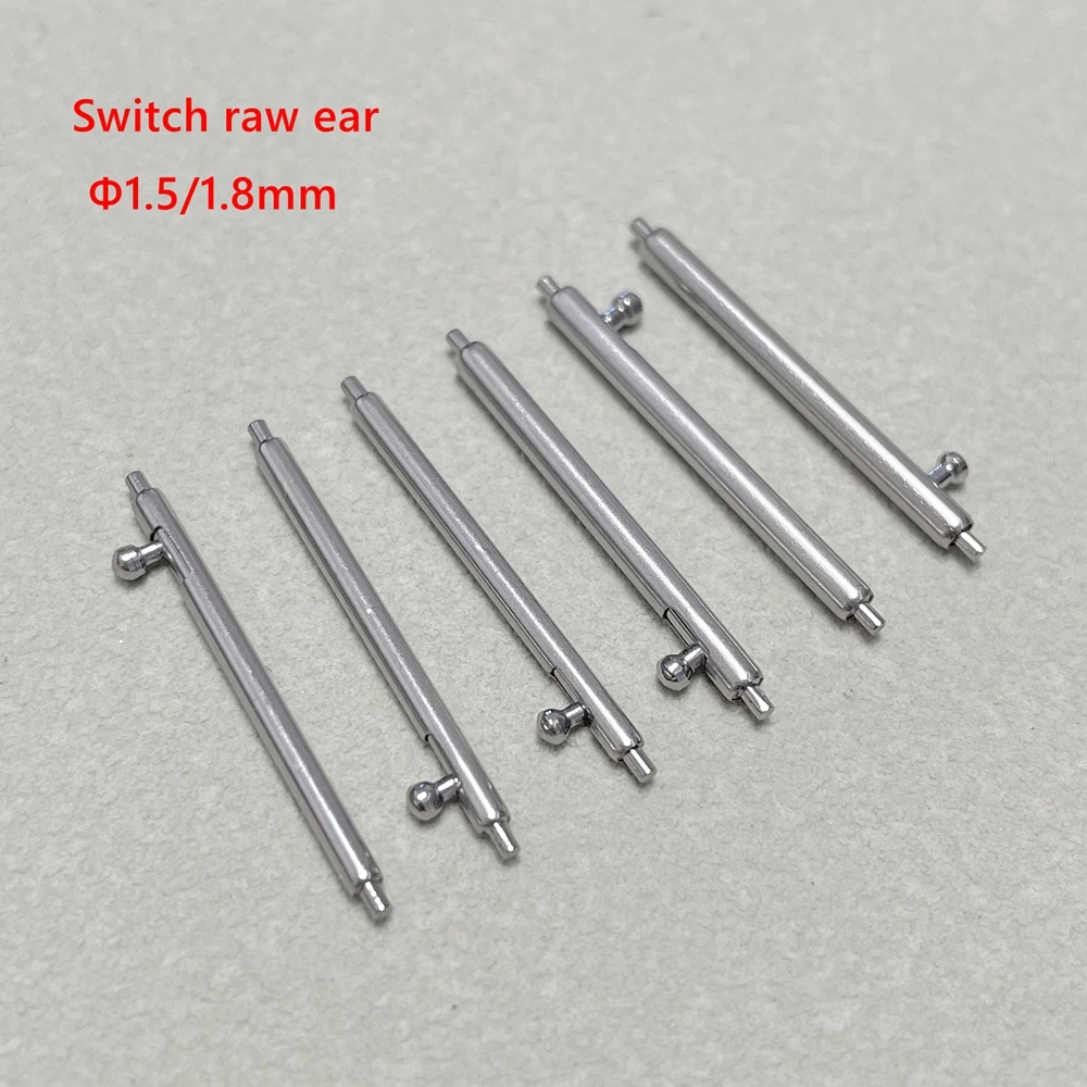 يحتوي مفتاح الساعة على عروة سريعة التحرير، يد تلسكوبية زنبركية بقطر 1.5/1.8 مم وعمود تثبيت الحزام الفولاذي