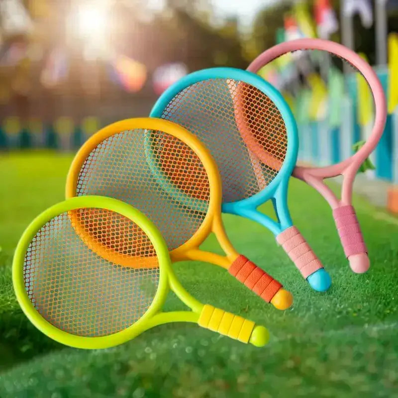 

Набор детских теннисных ракеток для бадминтона, легкие интерактивные спортивные игрушки для детей