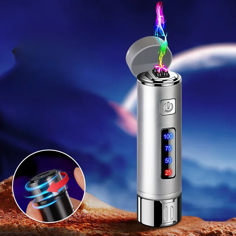 

Electric Lighter USB Rechargeable Windproof High-Flame Lighter Fashion Smoking Accessories Cigarette Lighters for Men's Gifts