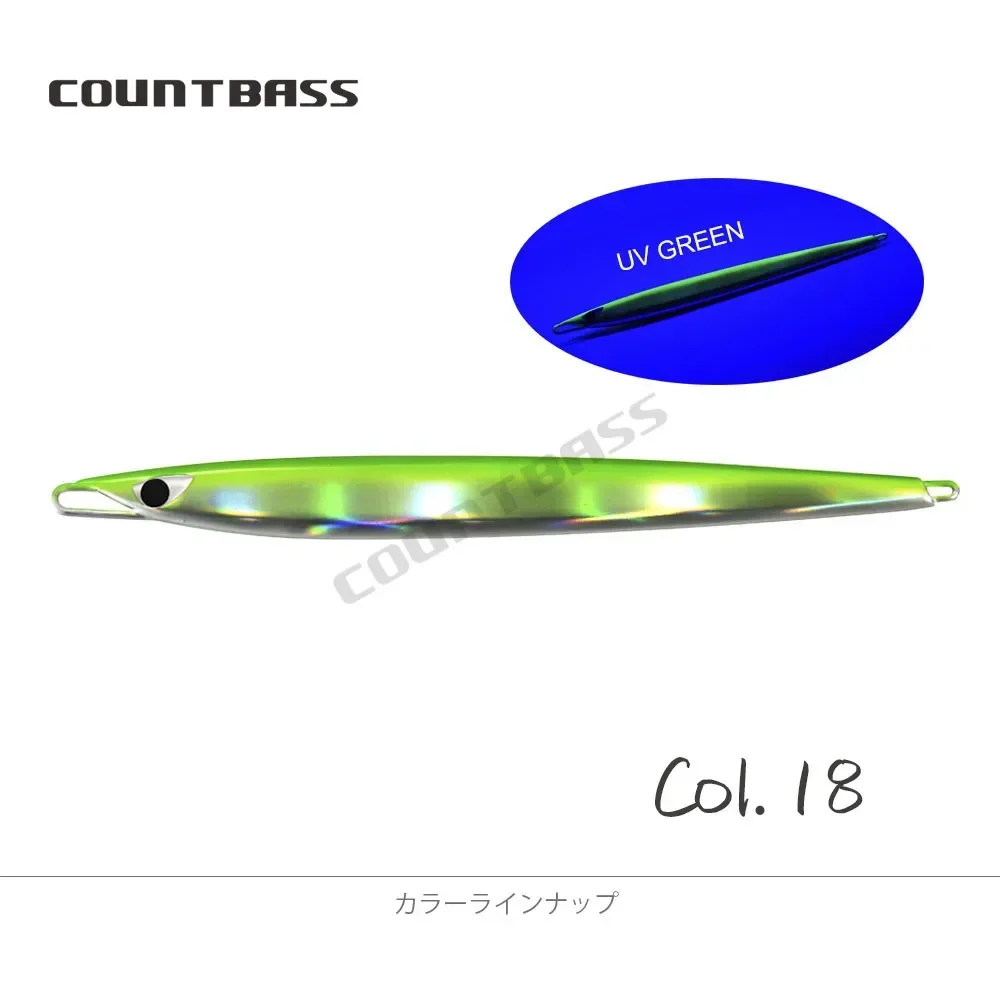 COUNTBASS 80g 110g 130g 150g 175g Deep Sea Jigging Lures, Japanese Metal Fishing Baits, Pesca Snapper Fast Fall
