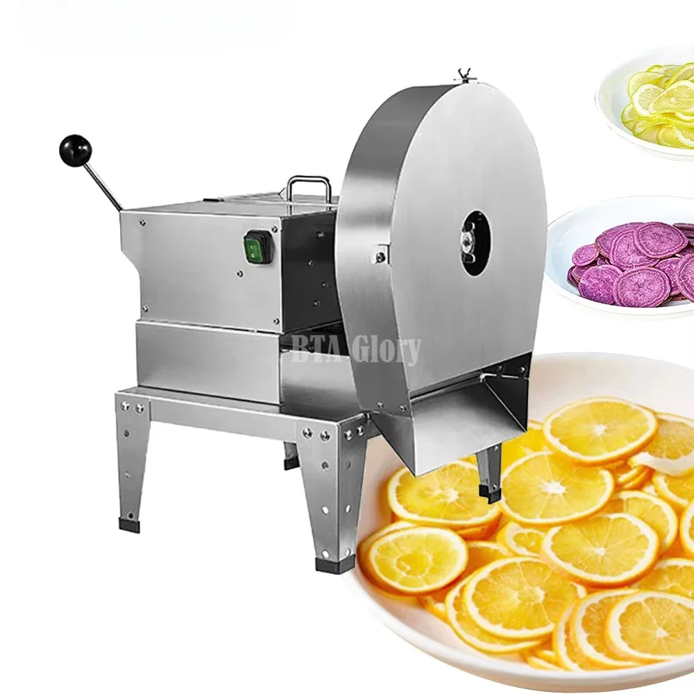 500KG/H Stainless Steel Automatic Lemon Apple Ginger Mushroom Fruit And Vegetable Cutter Slicer Machine