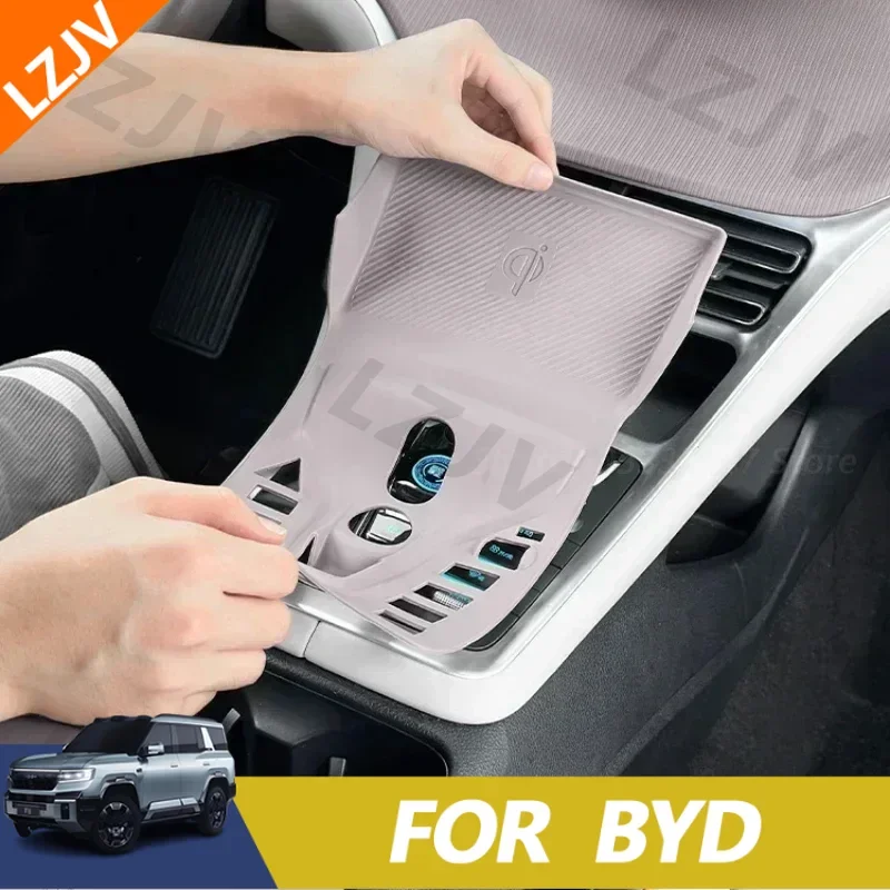 Suitable For BYD SONG PRO DMI Central Control Button All-inclusive Silicone Pad Interior Scratch-proof Modified Protective Acces