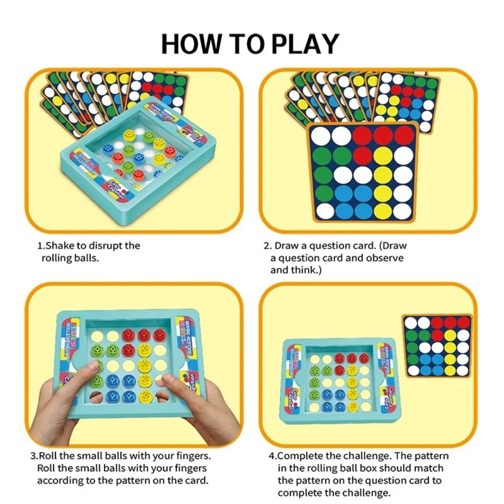 Jeu de balle roulante Intelligent, éducation précoce, Puzzle Montessori, exercice d'entraînement à la mémoire, pensée logique