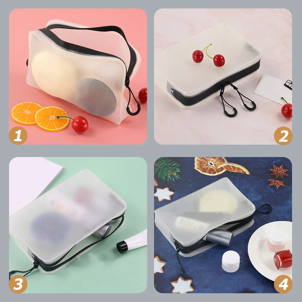 

Portable Travel Toiletry Bag Waterproof Organizer Pouch Simple Personal Care Bag for Home Outdoor Use Multipurpose