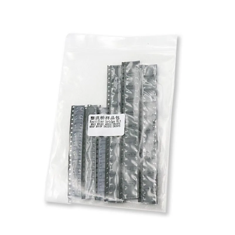 80PCS/LOT Bridge Rectifier Assorted KIT Contains MB6S MB6F MB10S MB10F ABS10 DB107S DB157S DB207S 8Value*10PCS Sample Pack