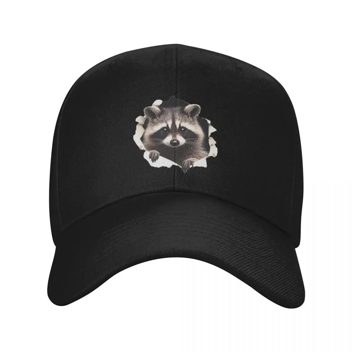 Boné de beisebol de guaxinim engraçado personalizado esportes feminino masculino ajustável pai chapéu outono snapback chapéus