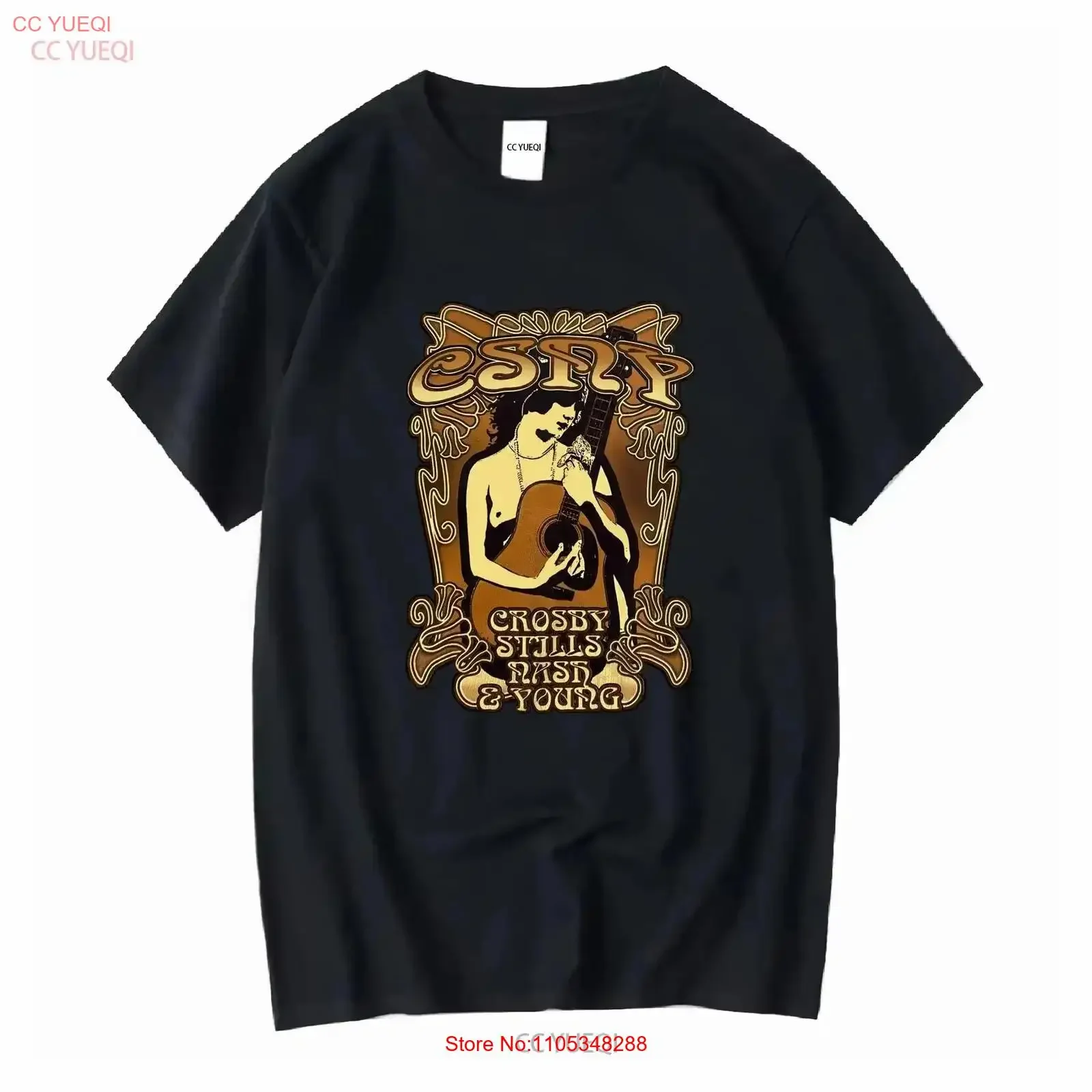Crosby Stills Nash Young T-Shirt 2006 Freedom Of Speech EL677 Vintage Washed Bequeme Designerkleidung Atmungsaktive Streetwear