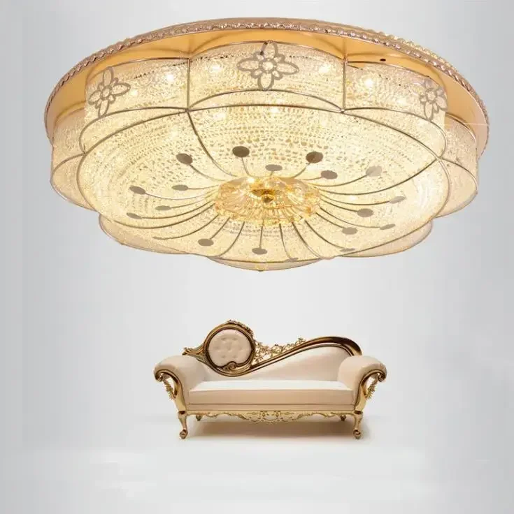 

NEW Acrylic Led Ceiling Light Lamp Cover Drawing Living Room Light Modern Brief Led Ceiling Lamp Dia50cm Dimming Light