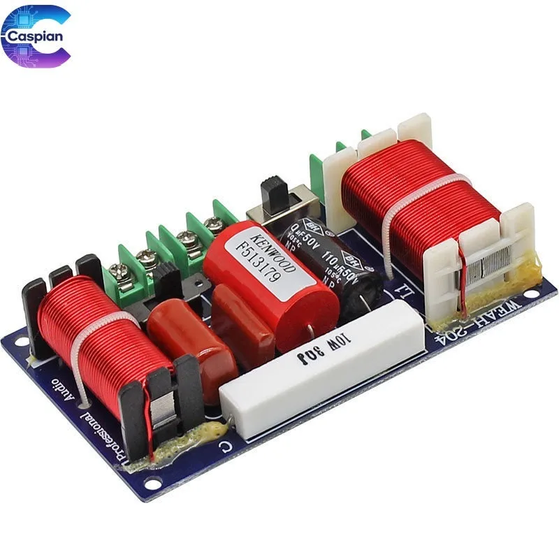 2 Way Speaker Crossover HiFi Audio Frequency Divider for Bookshelf Home Theater Sound System