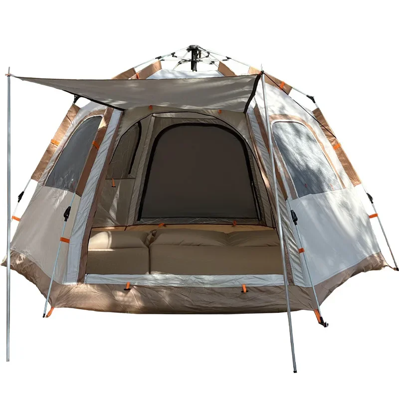 

No-build automatic tent hexagonal waterproof single-layer portable and customizable