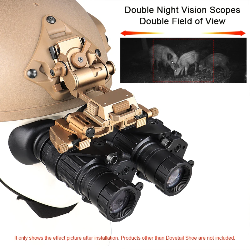 Free Shipping Tactical  PVS-14 Night Vision Mount Adapter Adjustable Binocular Bridge Holder Mount On Helmet OS24-0231