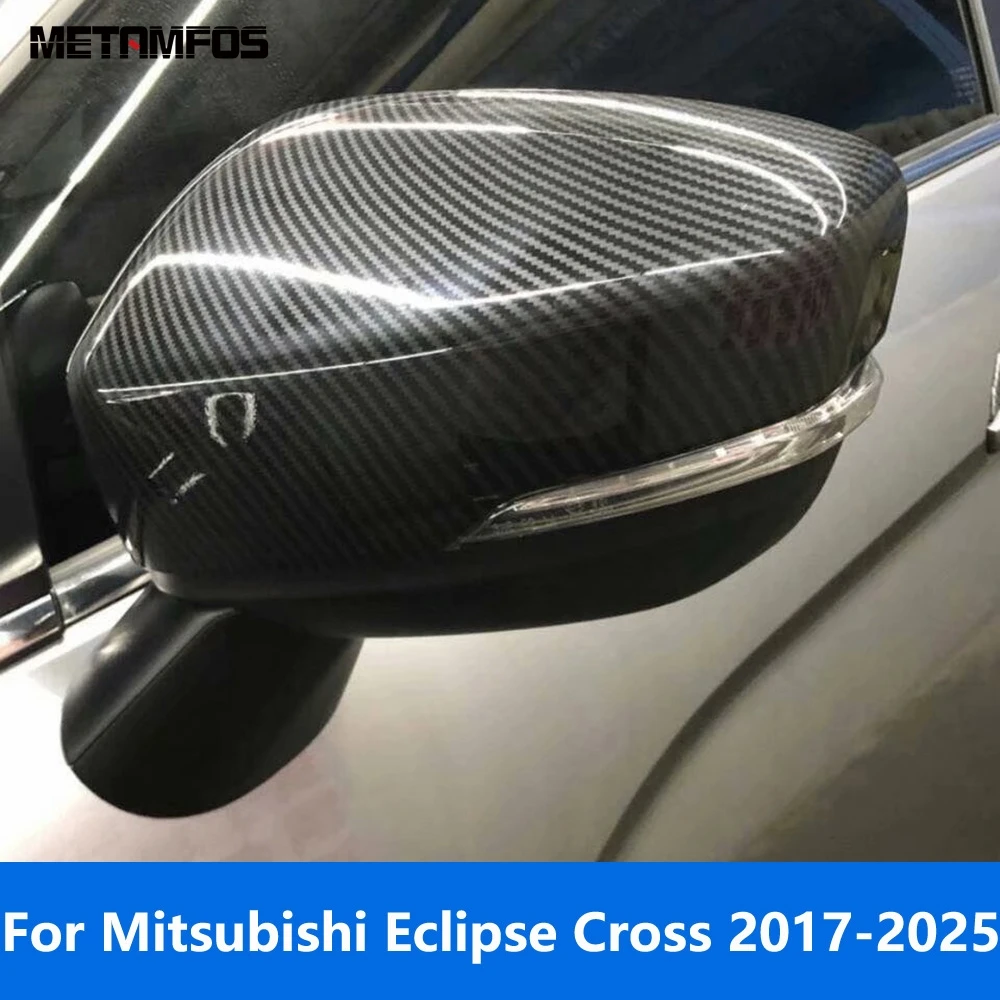 

Накладка на боковое зеркало заднего вида для Mitsubishi Eclipse Cross 2017-2021 2022 2023 2024 2025, защитные аксессуары из углеродного волокна