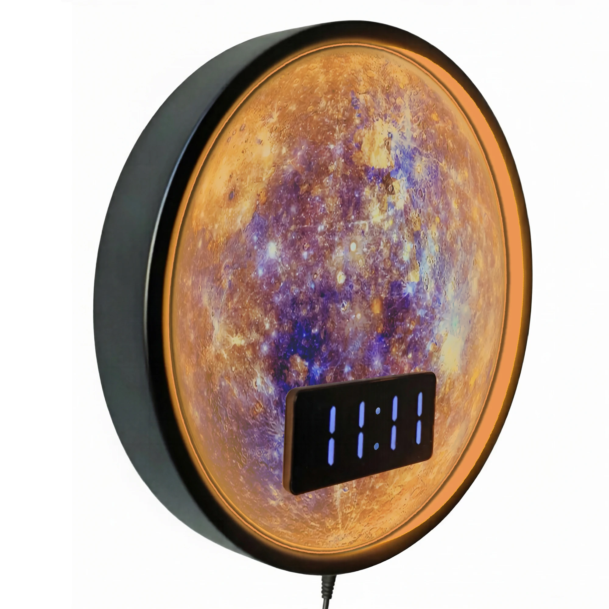 Mercury Space Planet LED Night - огляд і ціна Lighting Home Decor Wall Clocks