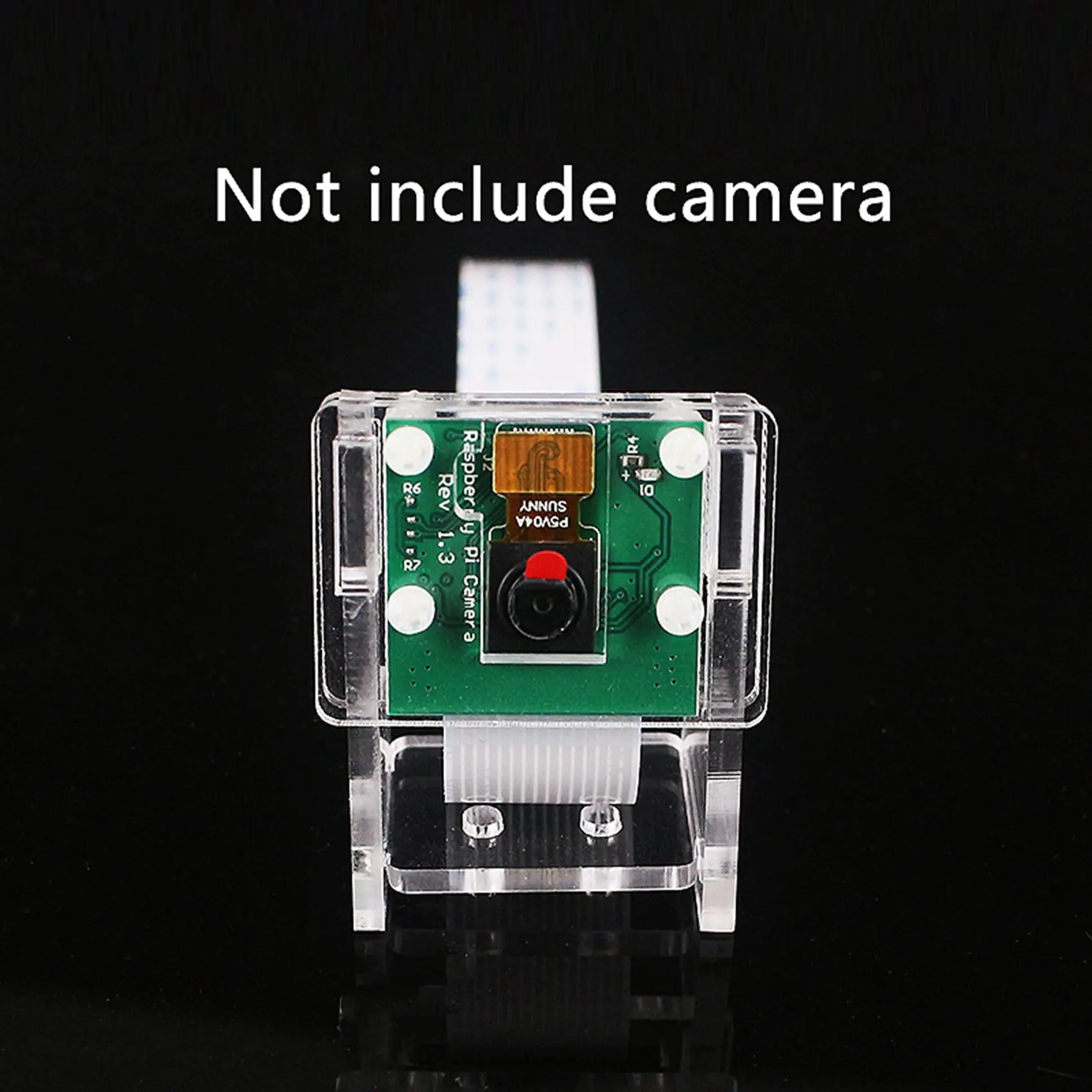 Empfindliche 2X Ov5647 Mini Kamera Acryl Halter Transparente Webcam Halterung Für Raspberry Pi 3 Kamera