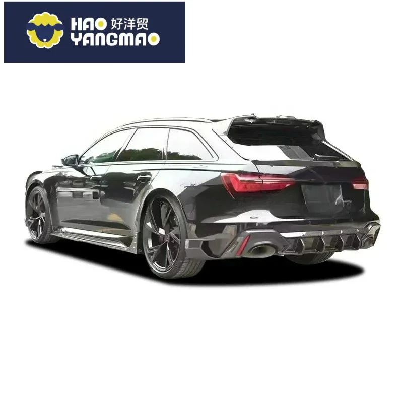 Suitable for Best Audi RS6 RS7 Easy-Install CSSStyle Dry Carbon Fiber Body Kit Front Lip Side Skirts Rear Bumper