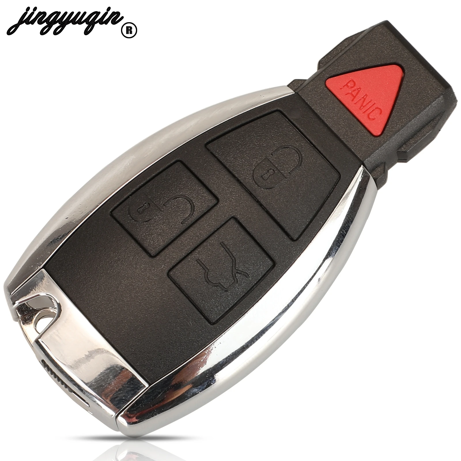 jingyuqin 2/3/4 Przyciski Obudowa zdalnego kluczyka samochodowego do Mercedes Benz B C E ML S CLK CL Uncut Blade Modified Fob Replacement