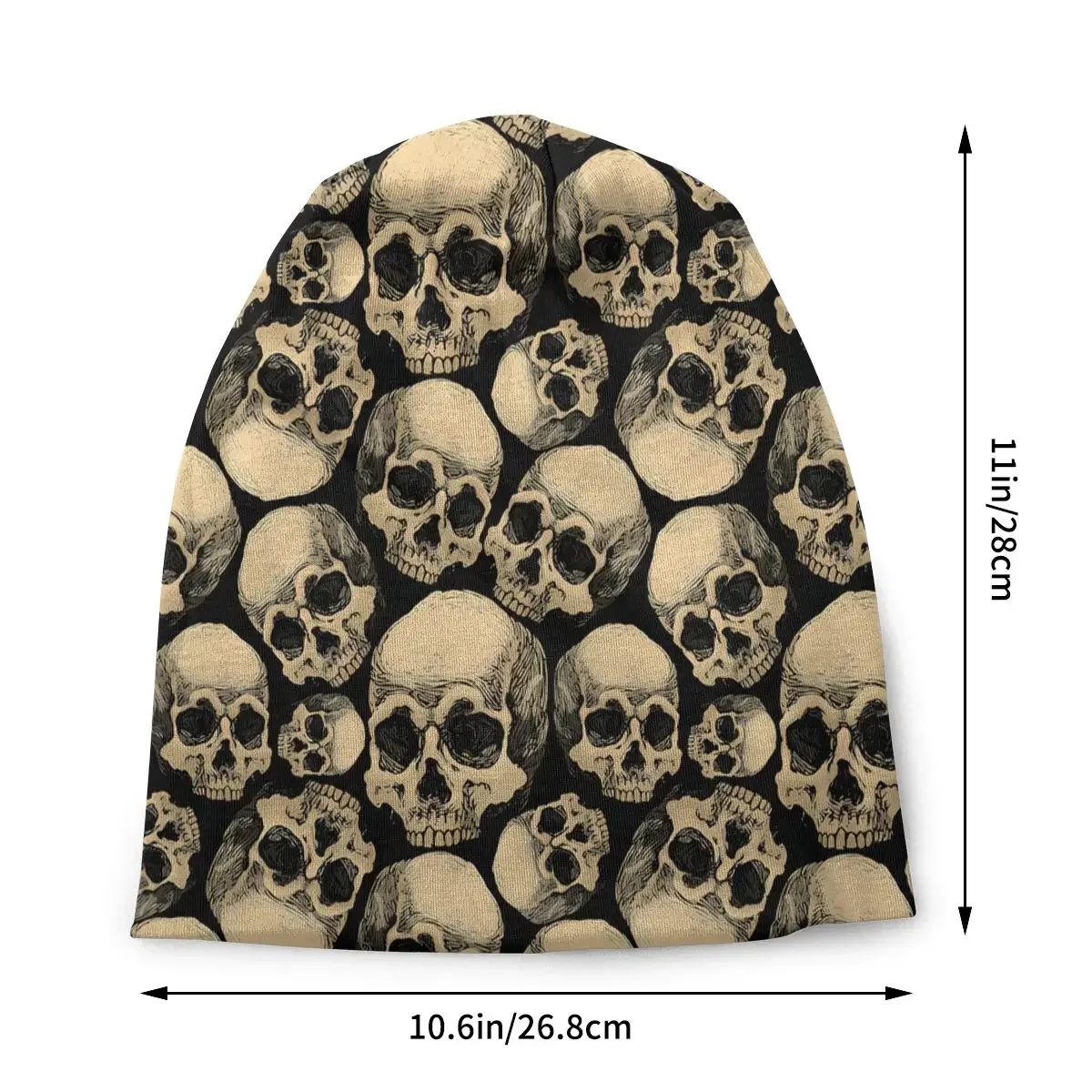 Skull Skeleton Skullies Beanies Caps Meme Thin Hat Sport Sports Bonnet Hats for Men Women