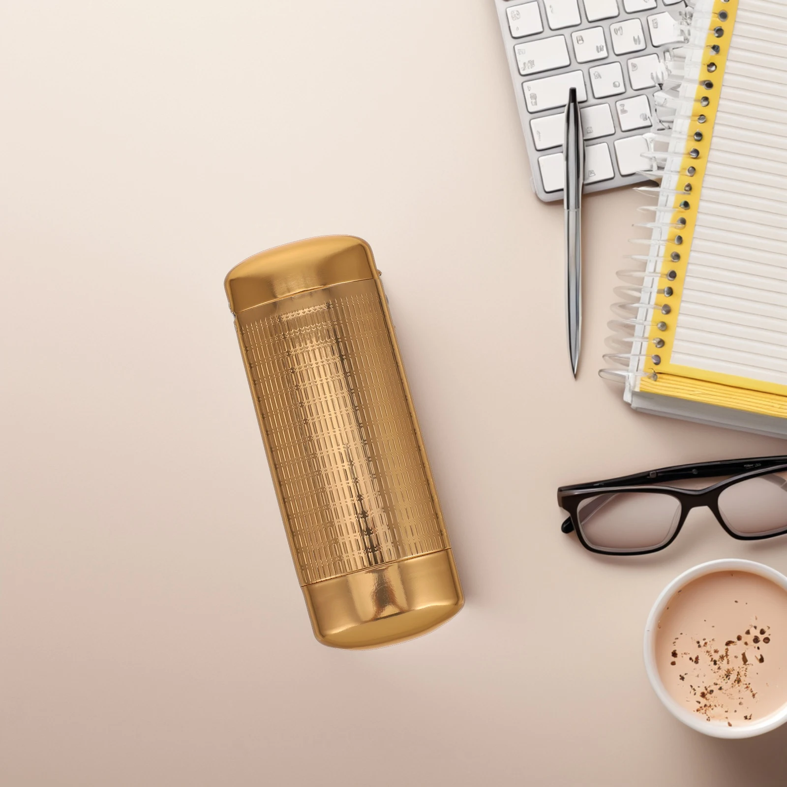 

Aluminum Glasses Case Lightweight Portable Eyeglass Box Sunglasses Storage Travel Crash Proof Gift for Family Friends