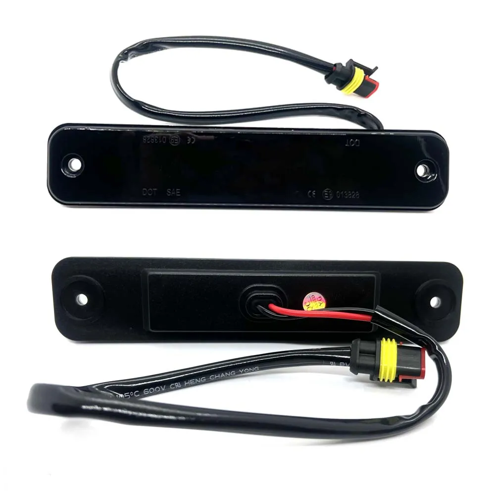 LED Cab Roof Kit LED Side Marker Light Kit For 2003-2009 HUMMER H2 Smoked Front Amber or Rear Red LED Turn Signal Warning Lamp