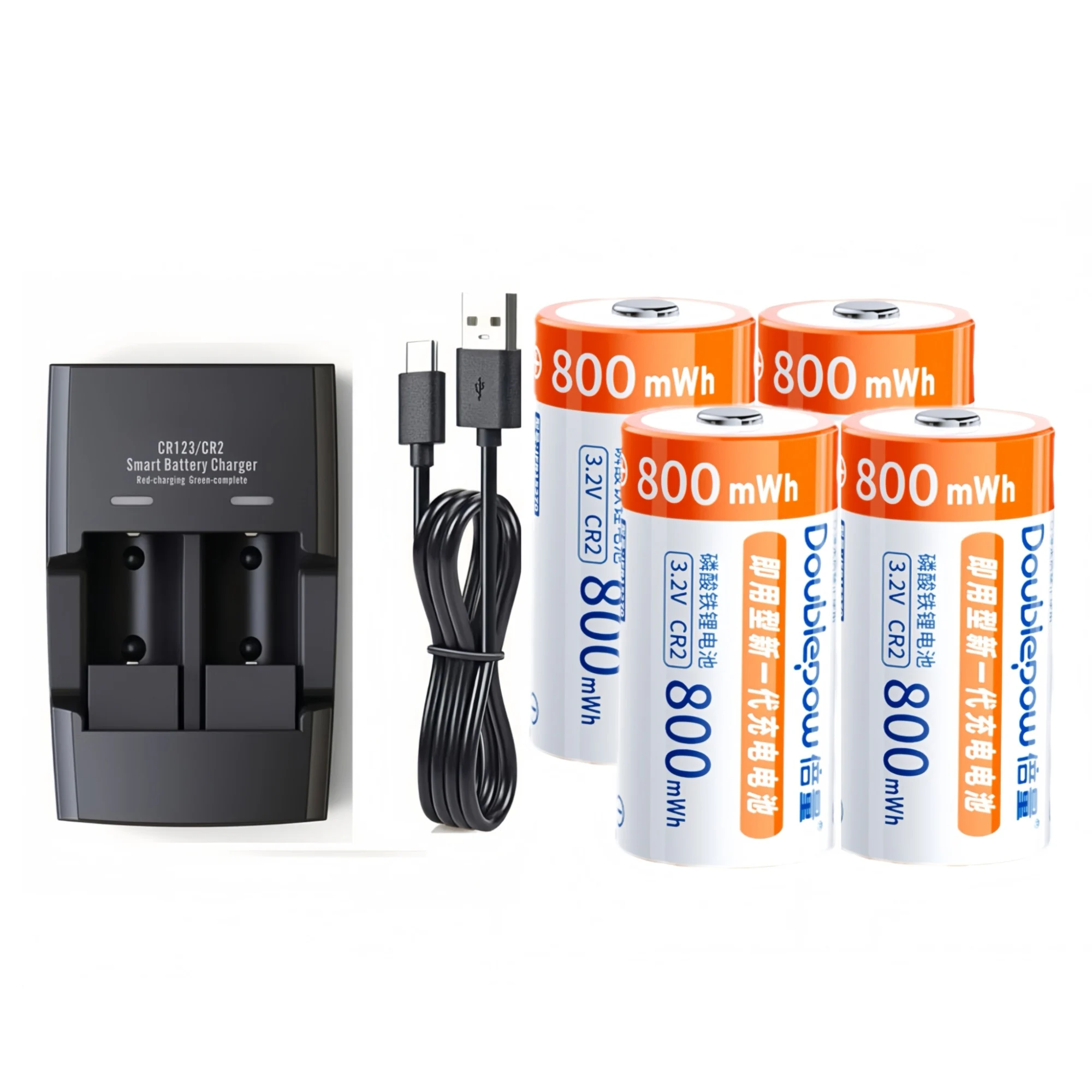 4PCS CR2 Lifepo4 Ba…