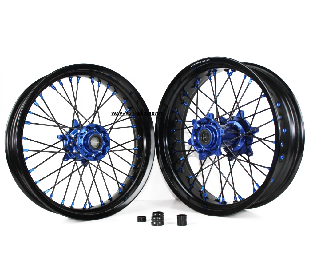 

EXC SXF YZF CRF 250 450 16 17 Inch 36 Hole Aluminum Alloy Anodized Supermoto Rim with CNC Hub