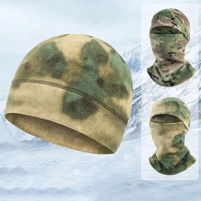 Tacticals Camouflage Balaclava Full Face Mask Skiing Cycling Hunting Fishing Head Cover Scarf Multicam Military Fleece Beanie