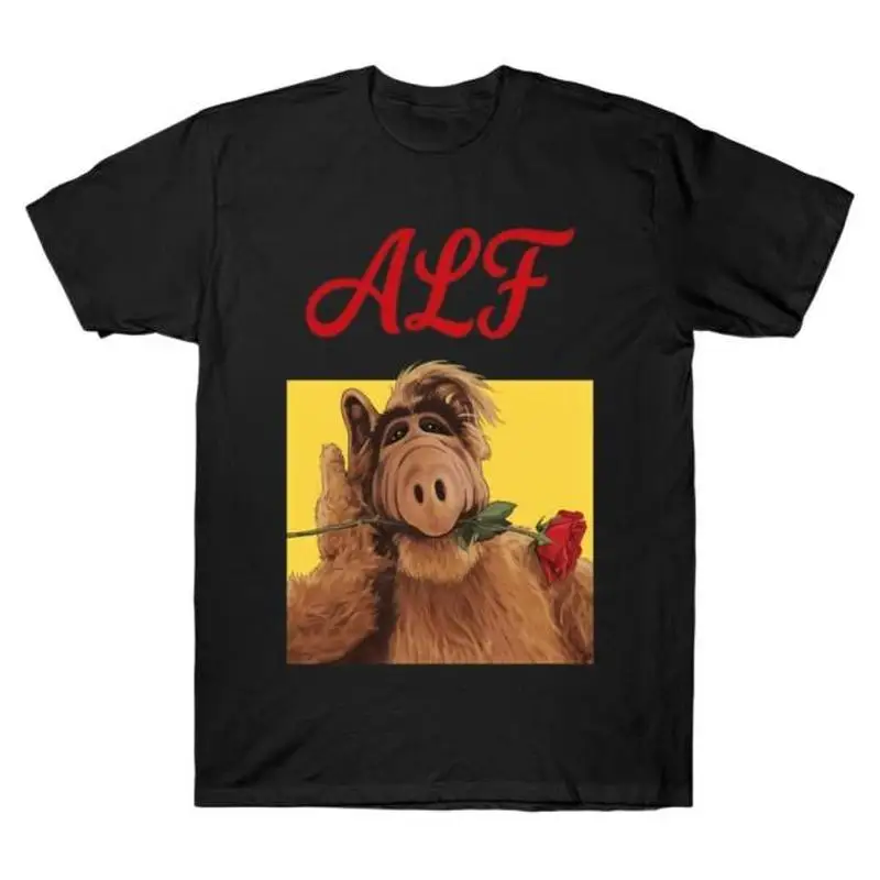 ALF Gordon Shumway Graphic T‑Shirt Unisex 80s Retro Sci‑Fi Comedy Sitcom Melmac Alien Life Form Print Tee Short Sleeve Tops