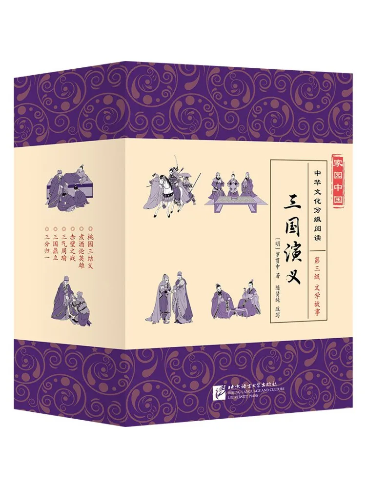 

Книга-учебник Winshare Home China: Чтение на китайском языке для изучения китайской культуры, уровень 3. Литературные истории: Роман о Трёх царствах, том 1-6.