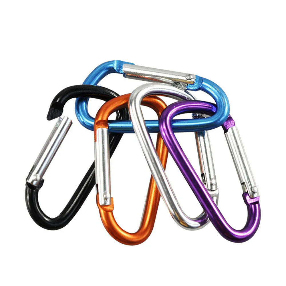 

Aluminium Alloy Quick-release D-shape Camping Keychain Hiking Carabiner Keychain Buckle Hook