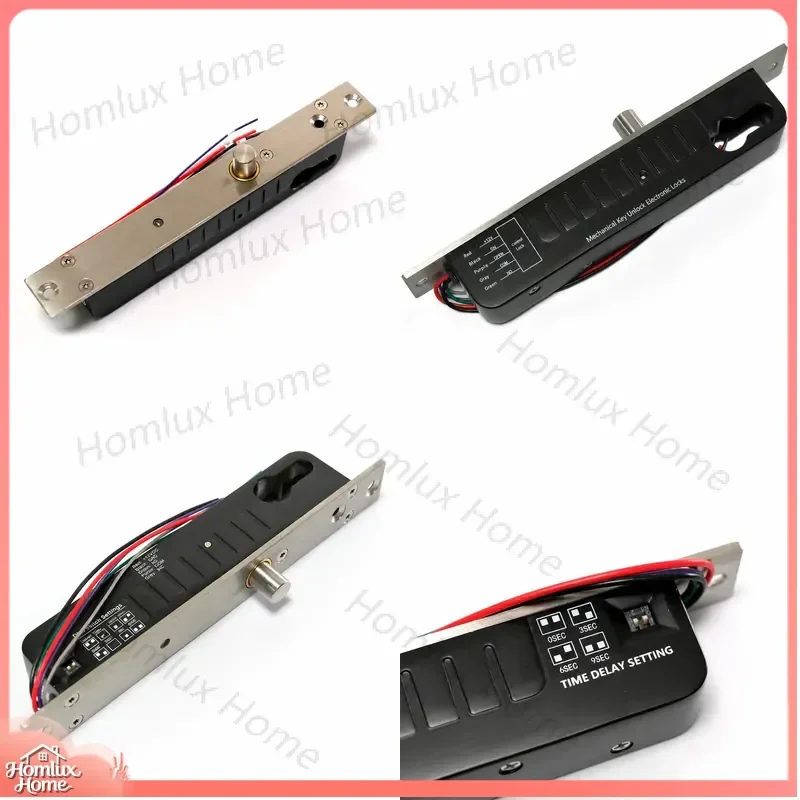 DC12V Door Lock with Timer Function Access Control System Numerical Control Tongue Bolt Lock for Wooden Metal Doors