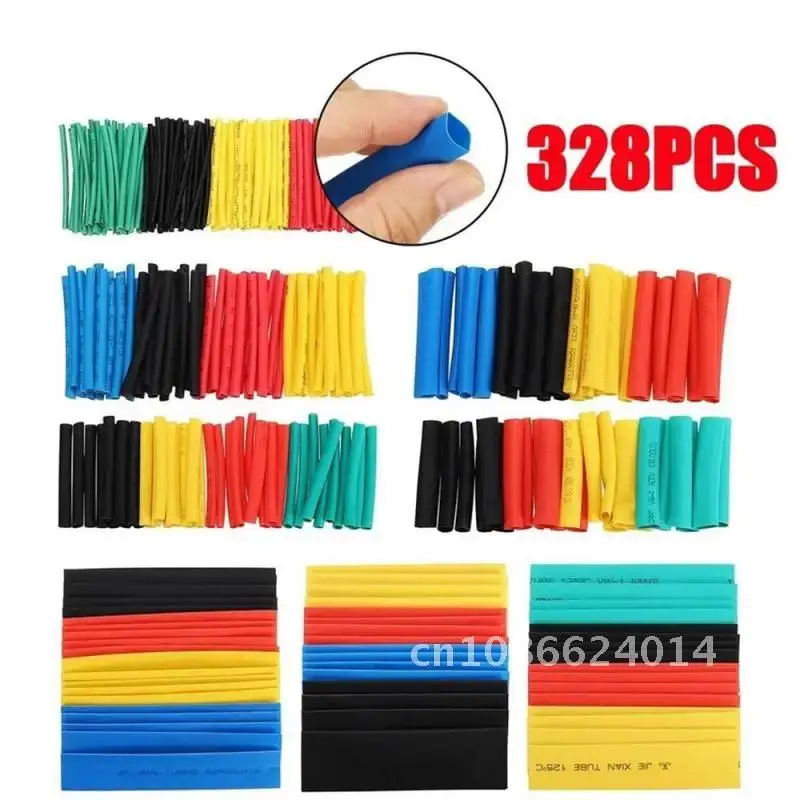 

Thermoresistant Tube Heat Shrink Wrapping Kit 328pcs, Assorted Wire Cable Insulation Sleeving Termoretractil Shrinking Tubing