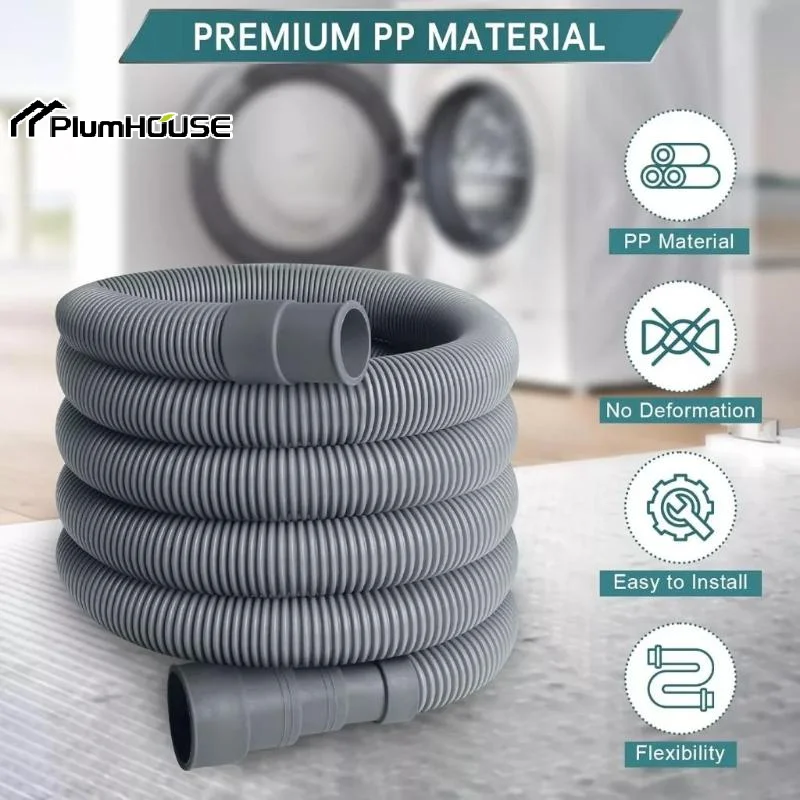 1-2M Washing Machine Hose Washing Machine Hose Drain Stretchable Ripple Universal Accessories