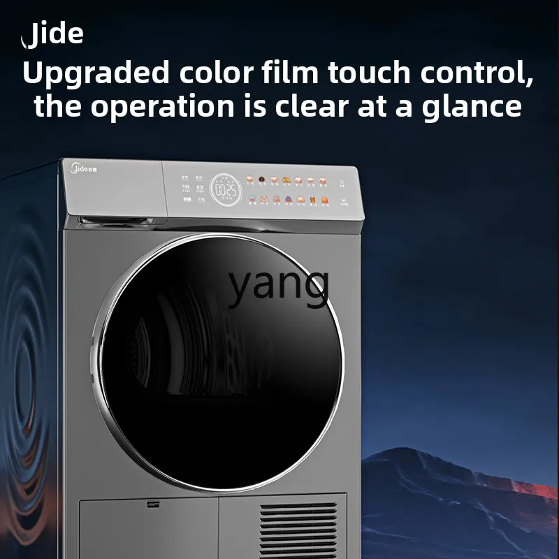 YJQ three frequency conversion intelligent control full touch color screen 10kg washing and drying set washing machine