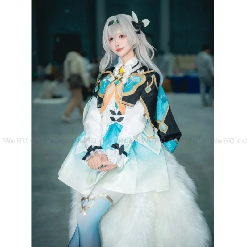 Game Honkai: Star Rail Doujin Firefly Cosplay Costume Firefly Wig Women Girls Hallowen Cos Clothes Party Suit Firefly Shoes Full