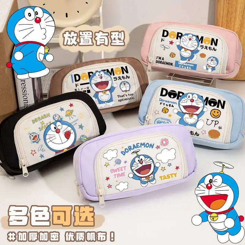 Send Stationery Nine-piece Set Doraemon Pencil Case Cartoon Storage Stationery Box Large-capacity Multi-function Pencil Men And