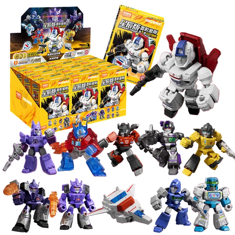 Original Transformer Blind box Toys Defender Version Megatron Optimus Prime Starscream Bumblebee Building Blocks Action Figure view 4