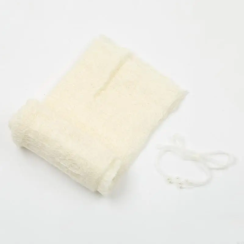 Q22D Chusty fotograficzne Chusty z dzianiny rozciągliwej Chusty do zdjęć noworodków 40X150 / 15,75 x 59,06 cali