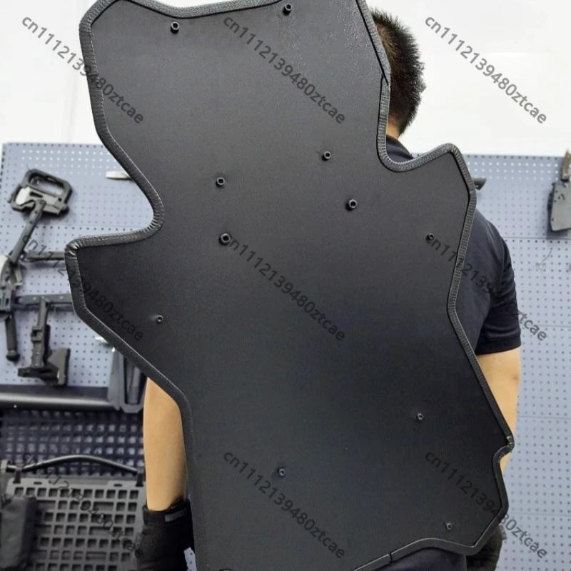 18-Joint Bulletproof Cat Shield U-Shaped Riot Shield Wargame Cosplay Prop Tactical Training Equipment Model view 3