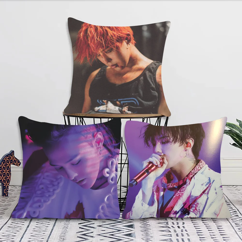 G-Dragon Kpop B-Bigbang-g Pillow Case Square Pillow Bedroom Sofa Leisure Comfort Cushion Car Living Room Home Decoration