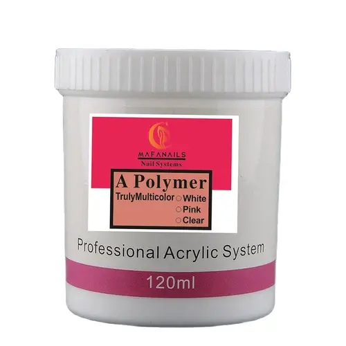 UV 폴리시 확장 네일 아트 도구, 아크릴 파우더, 핑크, 화이트, 클리어 3 가지 색상 1 개, 디핑, 조각 파우더, 120ml, 10ml