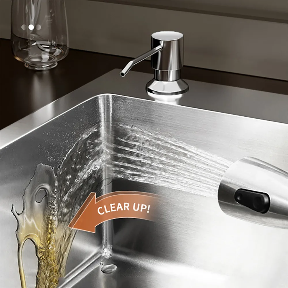 Stainless Steel Kitchen Sink Farmhouse Above Counter Undermounter Single Bowel Wash Basin With Gourmet Faucet Drain Accessories