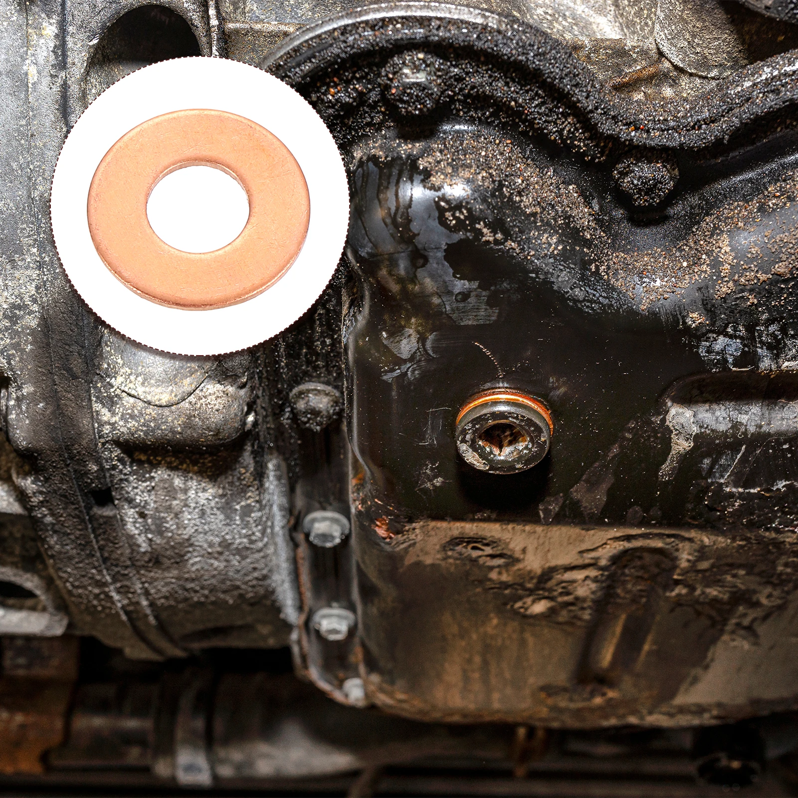 Uxcell 20-200 stuks Koper 1mm/1.5mm Platte Ringen Schroef voor Bout Metalen Ringen Ringen Bevestigingsmiddelen Kits