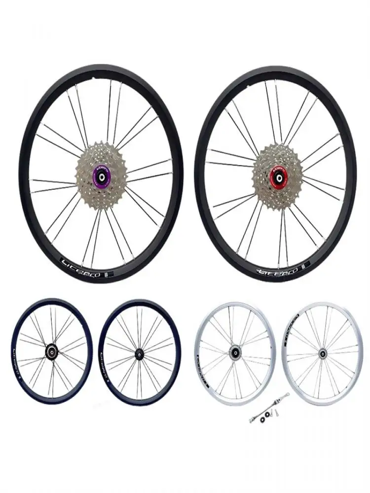 AliExpress E litepro Litepro 16inch External 7-Speed Wheelset Aluminum Alloy 4 Peilin Lightweight Wheel 74/112mm V/C Brake For Brompton Bike
