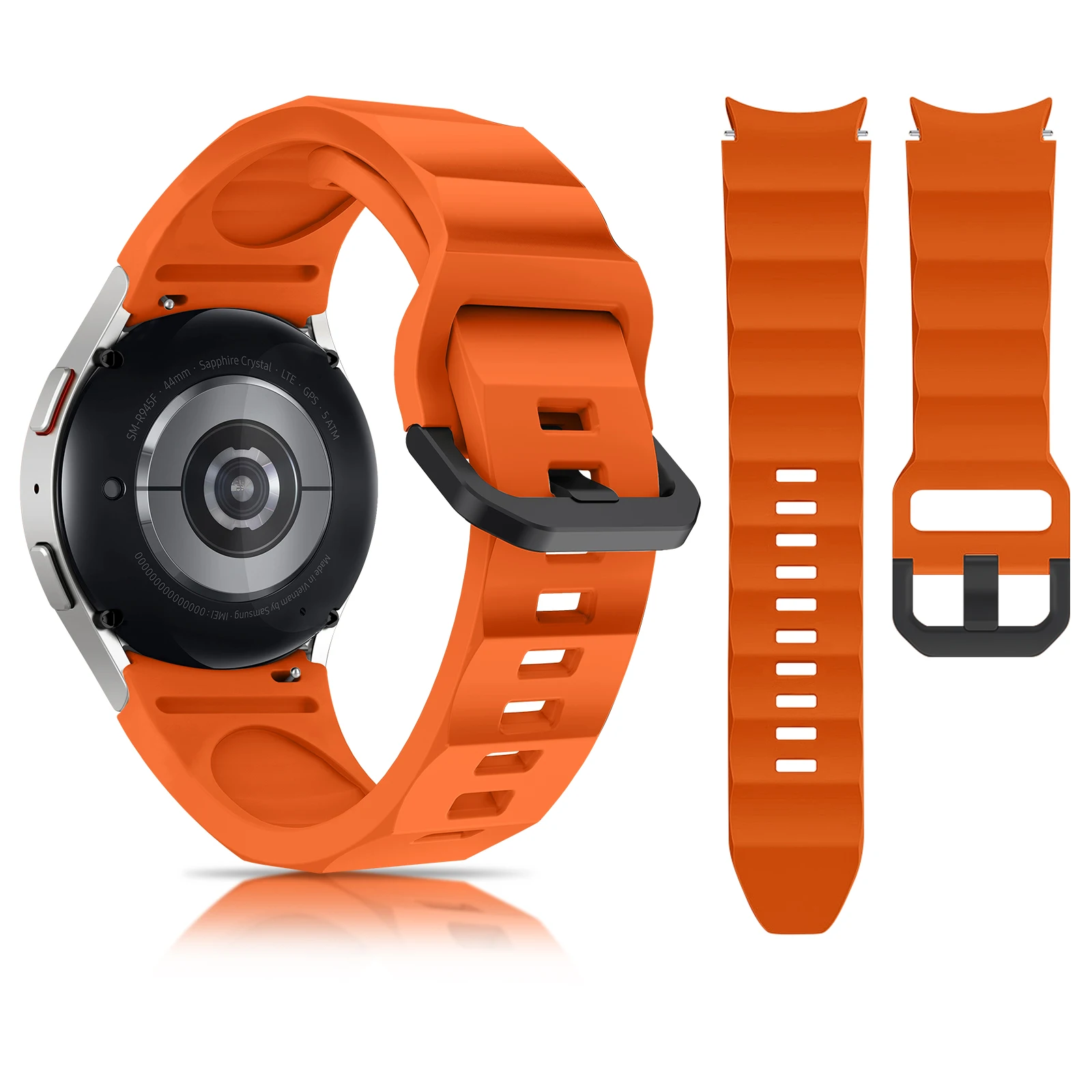 

Силиконовый ремешок для Samsung Galaxy Watch 7 6 5 4 44 мм 40 мм pro 45 мм Sport 20 мм Ремешок для часов Браслет Galaxy Watch6 Classic 43 мм 47 мм