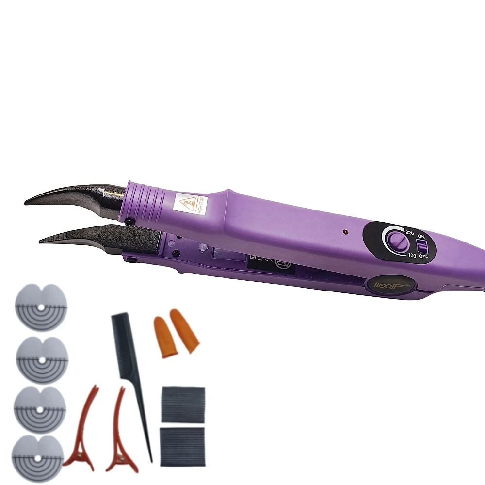Loof Professional Neue einstellbare Temperatur 220 ℃   Smart Mini Heizspitze Haarverlängerung Zange Eisen, Fusion Keratin Bonding Tool 4